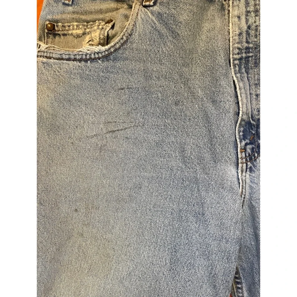 Vtg Levi's 545 Jeans Men 40x30 Blue Loose Fit Distressed Stained Grunge Cowboy‎